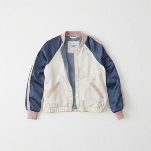 Abercrombie & Fitch Satin Bomber